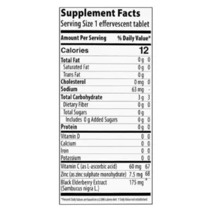Nutriplus Sambucus Effervescent Tablets
