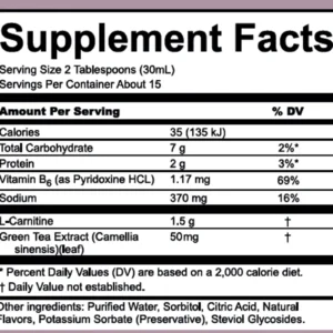 Nutriplus L-Carnitine Apple & Peach